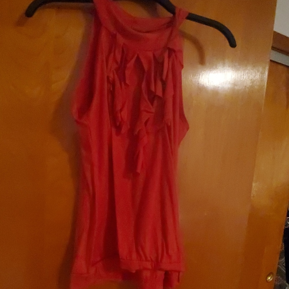 Red blouse tank